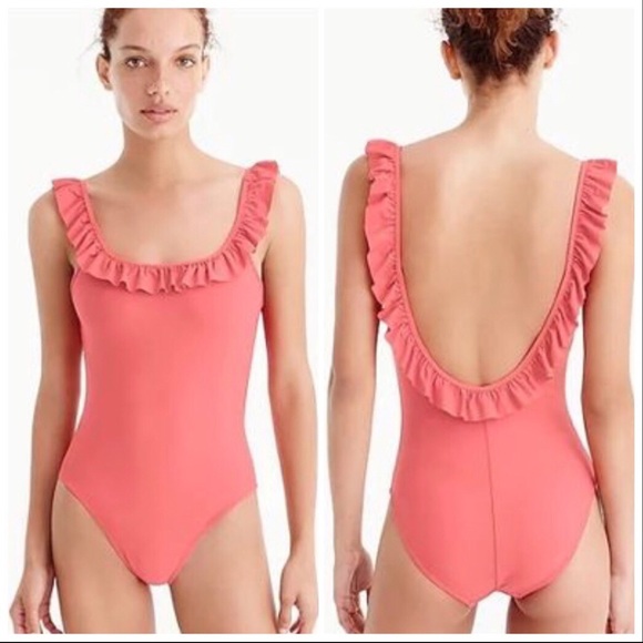 Ruffled Scoop-back Swimsuit | J. Crew - Picture 2 of 7